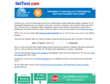 Tablet Screenshot of listtool.com